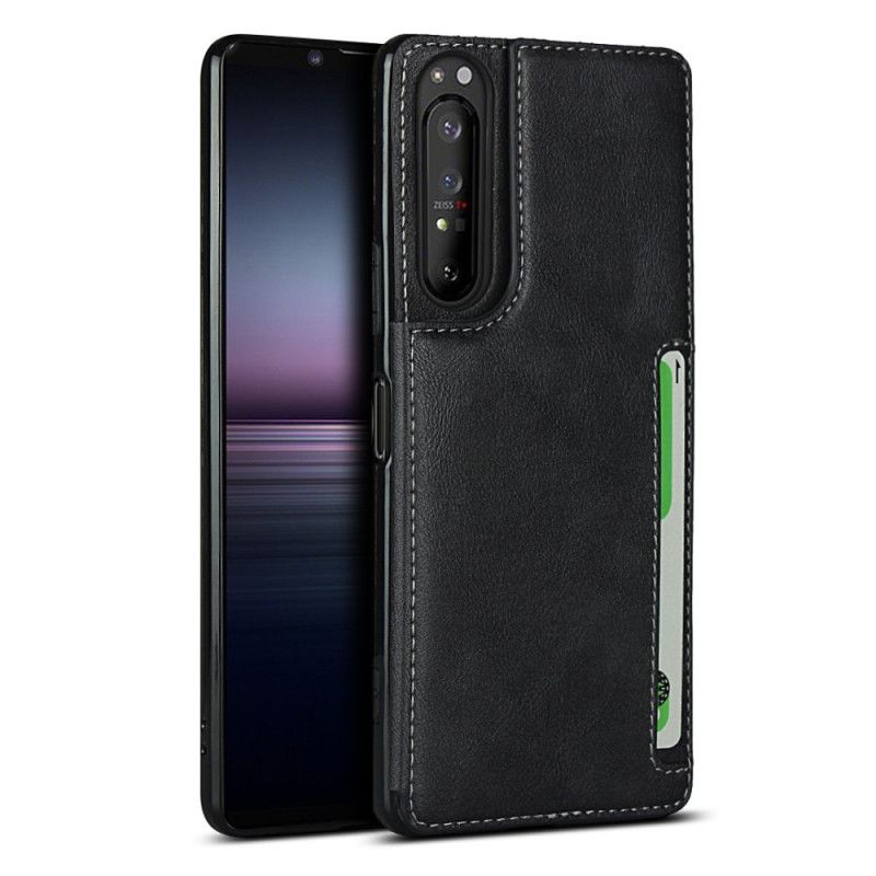 Cover Sony Xperia 1 II Sort Kortholder Og Snor Original