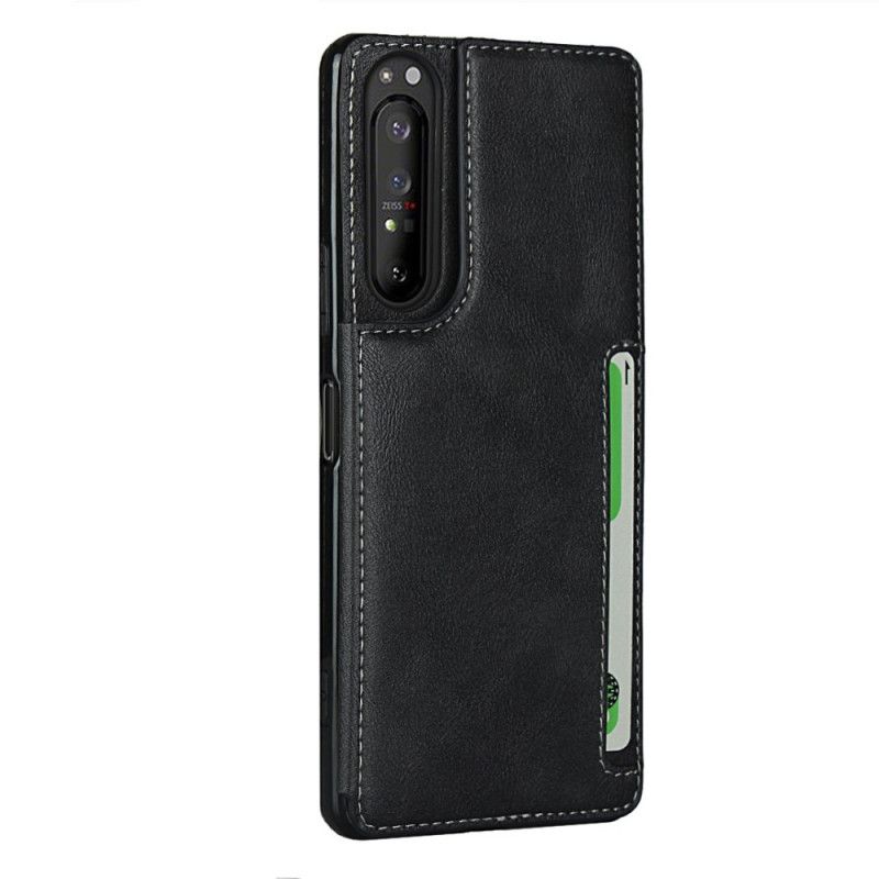 Cover Sony Xperia 1 II Sort Kortholder Og Snor Original