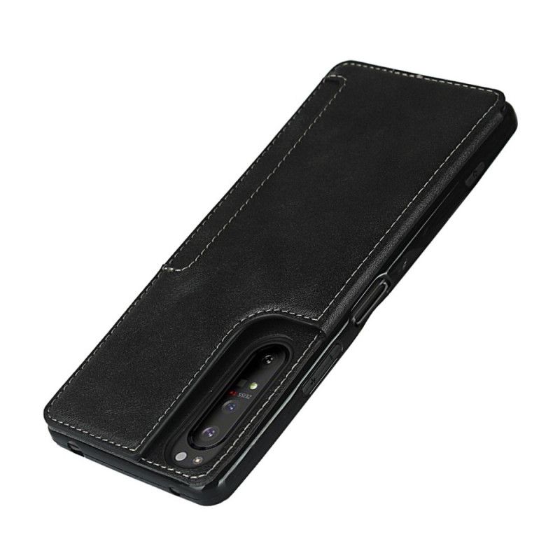 Cover Sony Xperia 1 II Sort Kortholder Og Snor Original