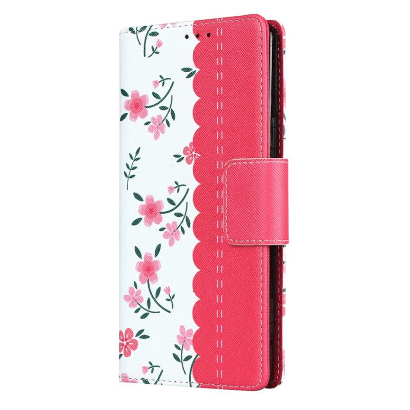 Flip Cover Læder Sony Xperia 1 II Magenta G-Streng Beskyttelse