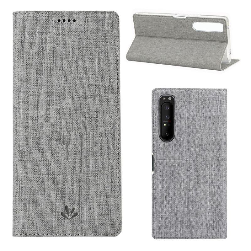 Læder Cover for Sony Xperia 1 II Magenta Struktureret Vili Dmx