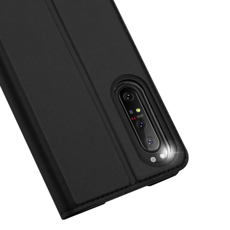 Læder Cover Sony Xperia 1 II Sort Pro Dux Ducis Hud