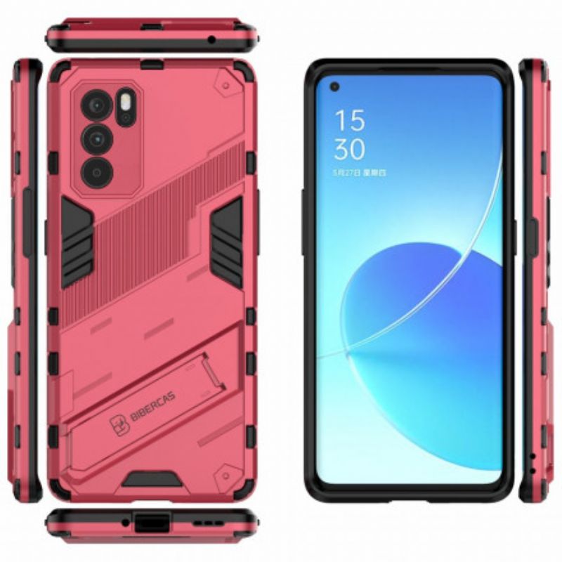 Cover Oppo Reno 6 Pro 5g Aftagelig Støtte To Håndfri Positioner