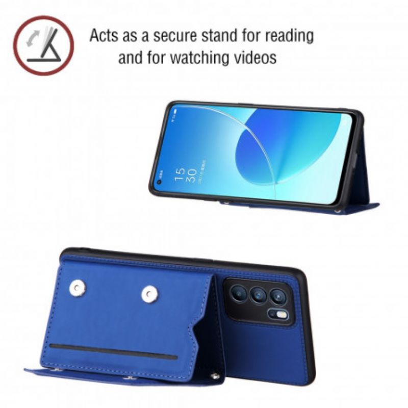 Cover Oppo Reno 6 Pro 5g Skulderrem Kortholder