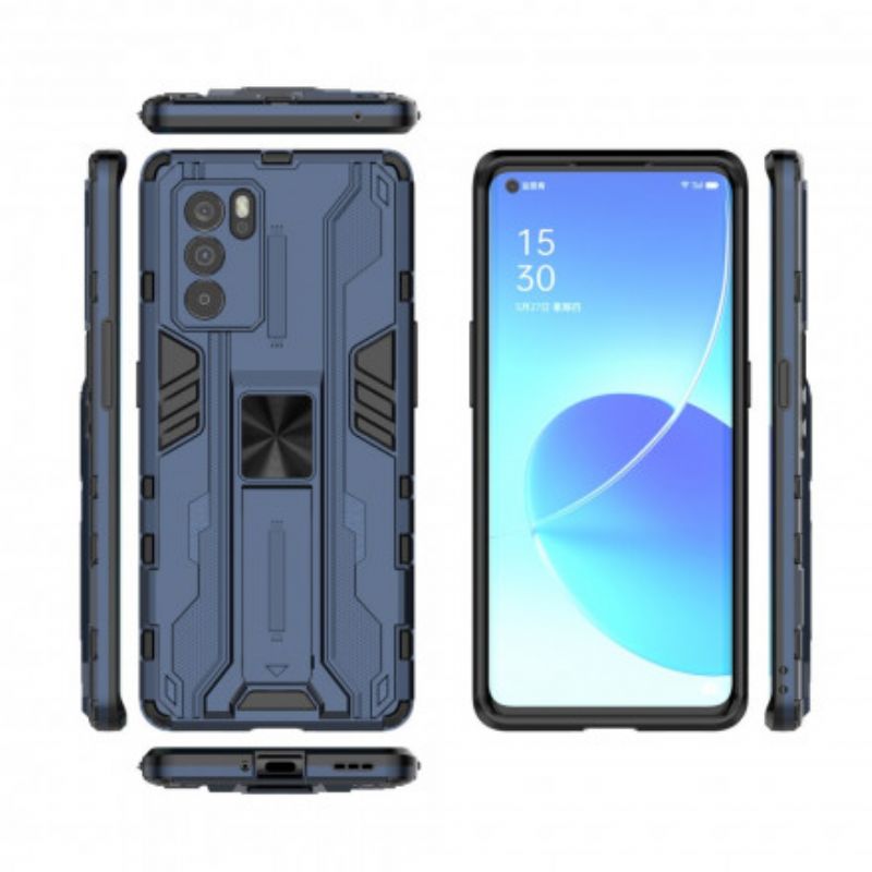 Cover Oppo Reno 6 Pro 5g Telefon Etui Modstandsdygtig Vandret / Lodret Tunge