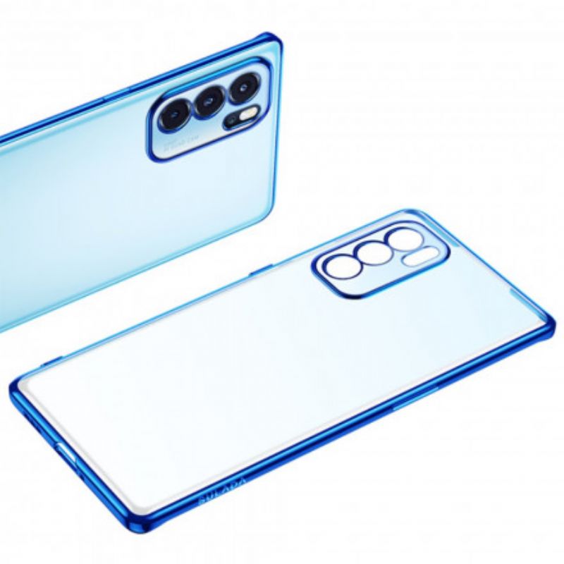 Cover Oppo Reno 6 Pro 5g Transparent Edges Style Metal Sulada