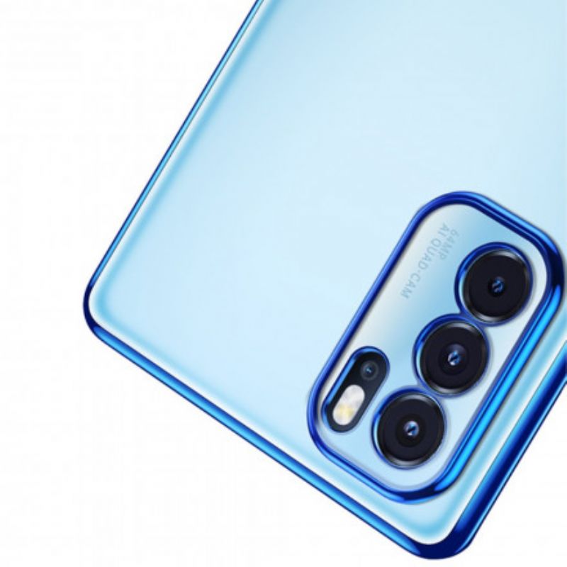 Cover Oppo Reno 6 Pro 5g Transparent Edges Style Metal Sulada