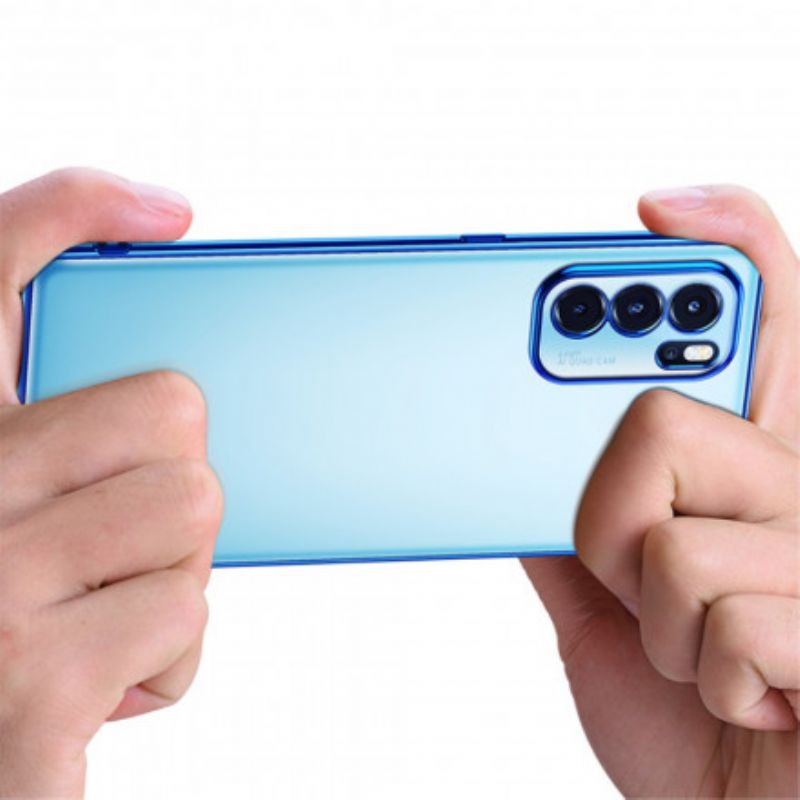 Cover Oppo Reno 6 Pro 5g Transparent Edges Style Metal Sulada