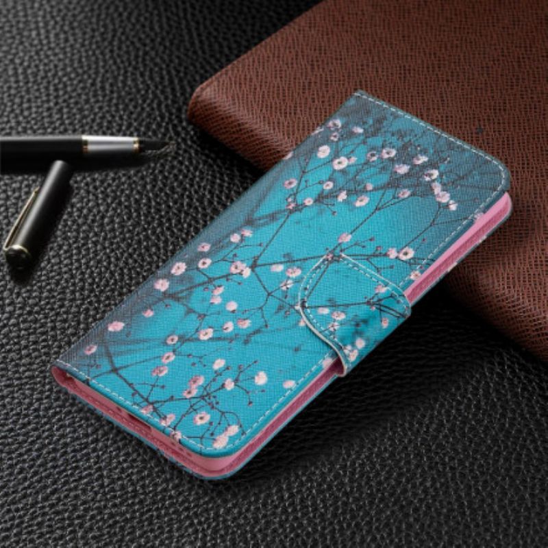 Flip Cover Oppo Reno 6 Pro 5g Blomstrende Grene