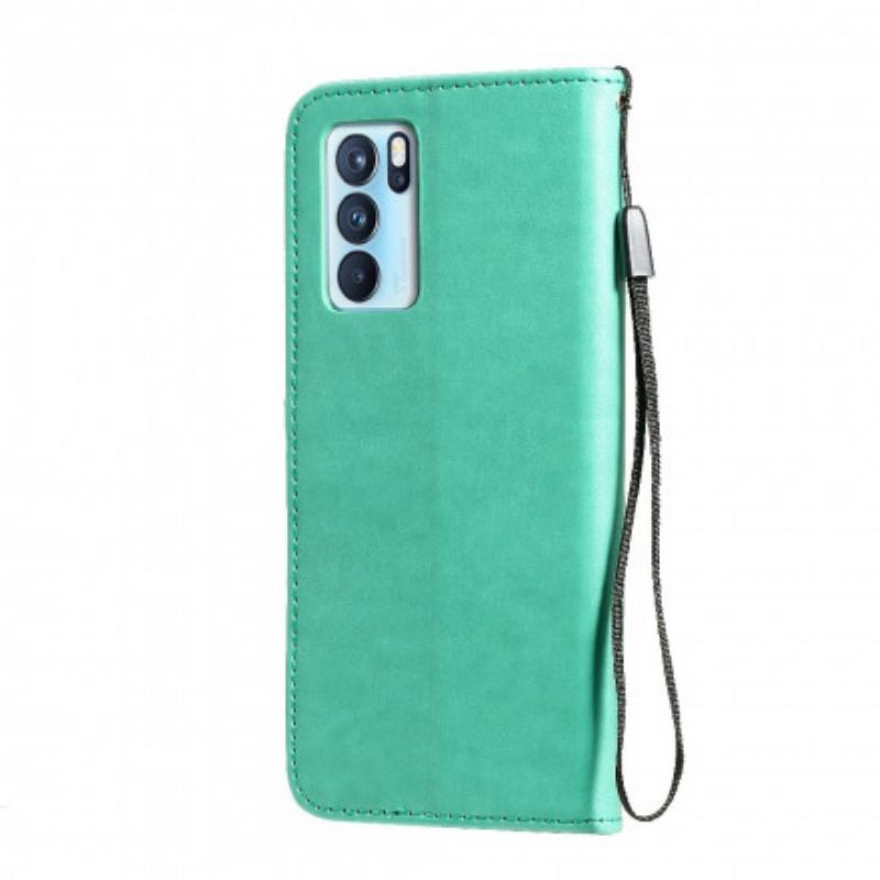 Flip Cover Oppo Reno 6 Pro 5g Cat And Bee Thong