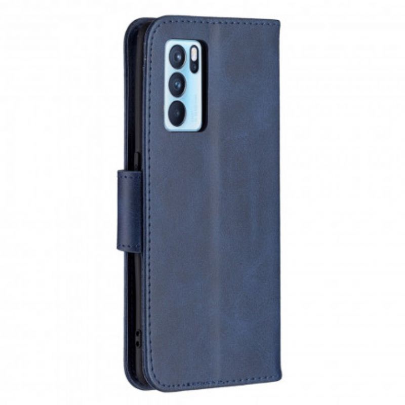 Flip Cover Oppo Reno 6 Pro 5g Glat Flap Skrå