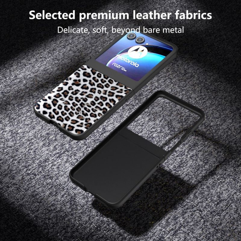 Cover Motorola Razr 50 Telefon Etui Leopard