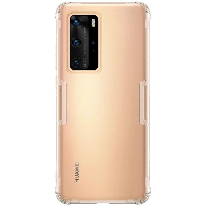 Cover for Huawei P40 Pro Grå Forstærket Gennemsigtig Nillkin