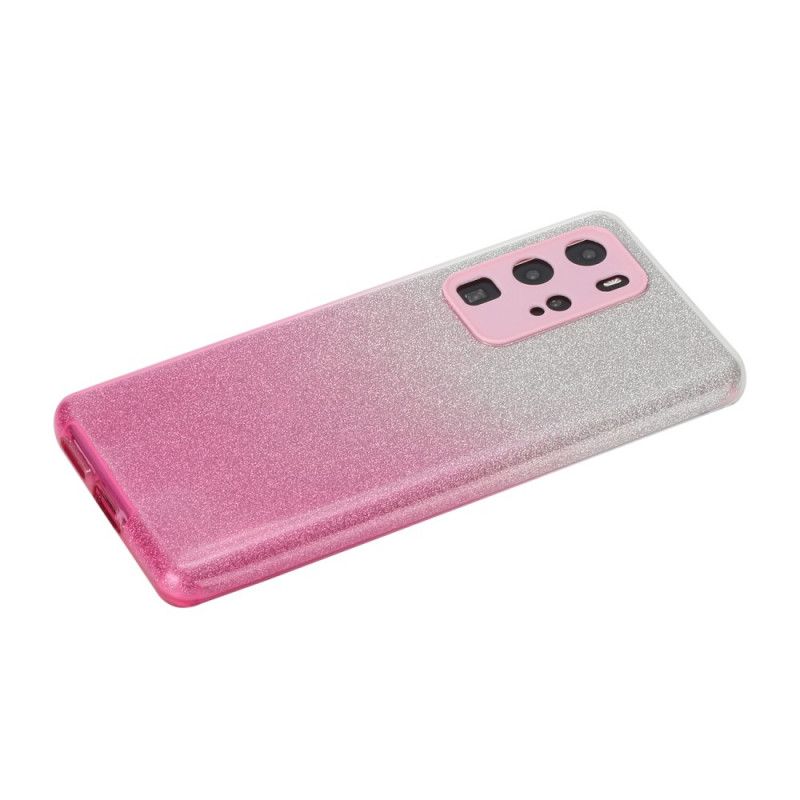 Cover for Huawei P40 Pro Sort Glittergradient