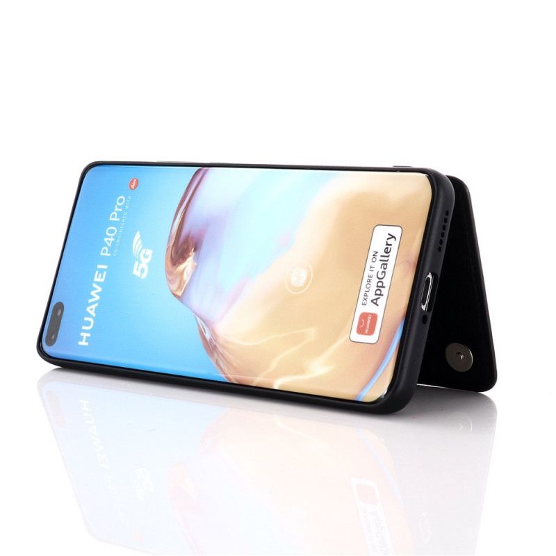 Cover for Huawei P40 Pro Sort Supportkortholder