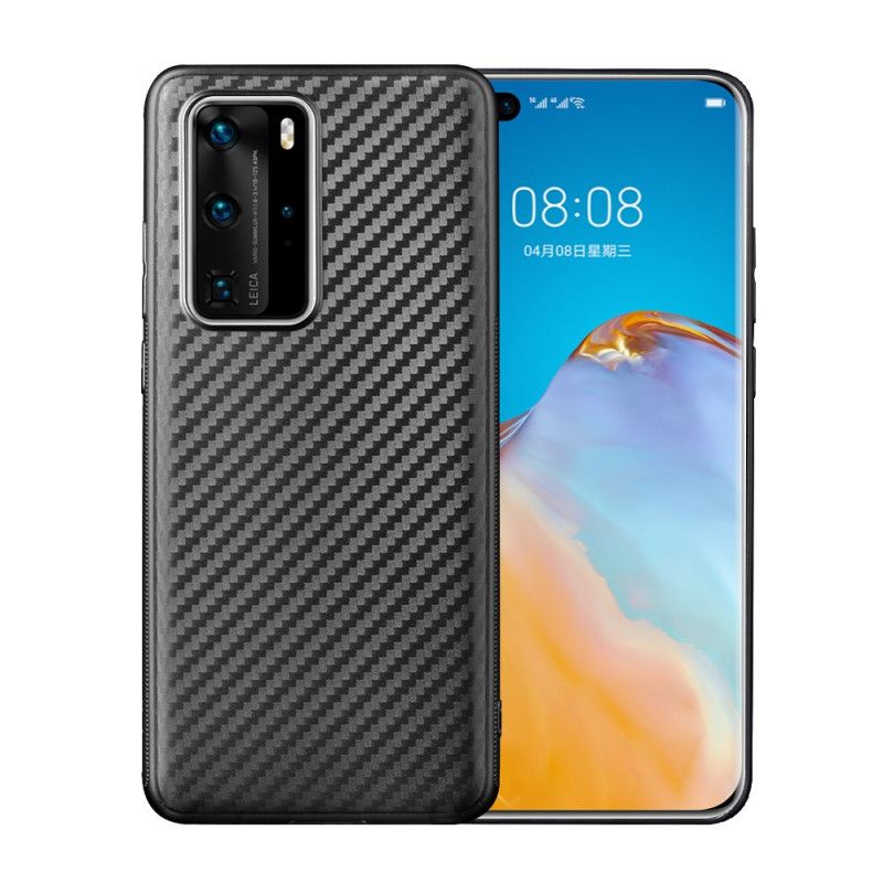 Cover Huawei P40 Pro Enkelt Kulfiber