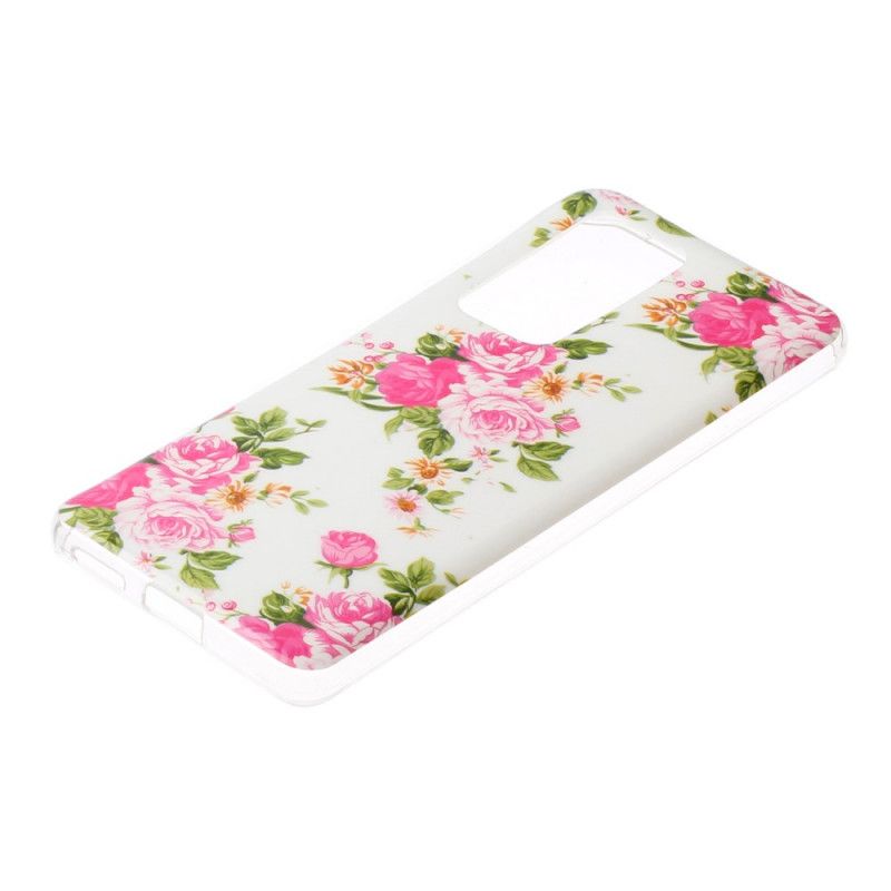 Cover Huawei P40 Pro Fluorescerende Frihedsblomster