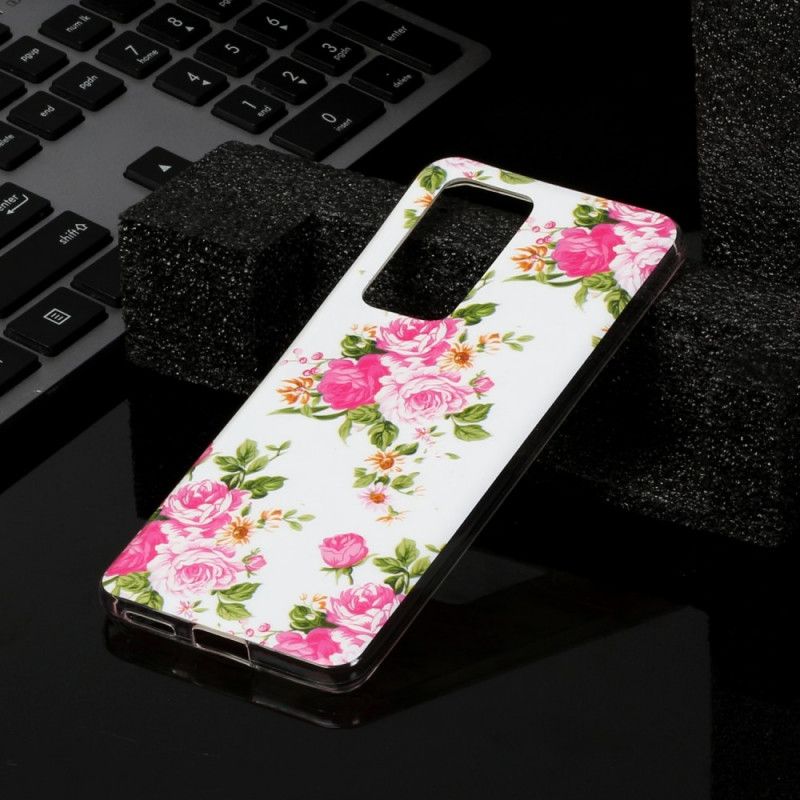 Cover Huawei P40 Pro Fluorescerende Frihedsblomster