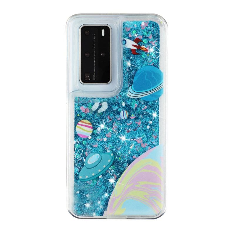 Cover Huawei P40 Pro Glitter Plads Beskyttelse