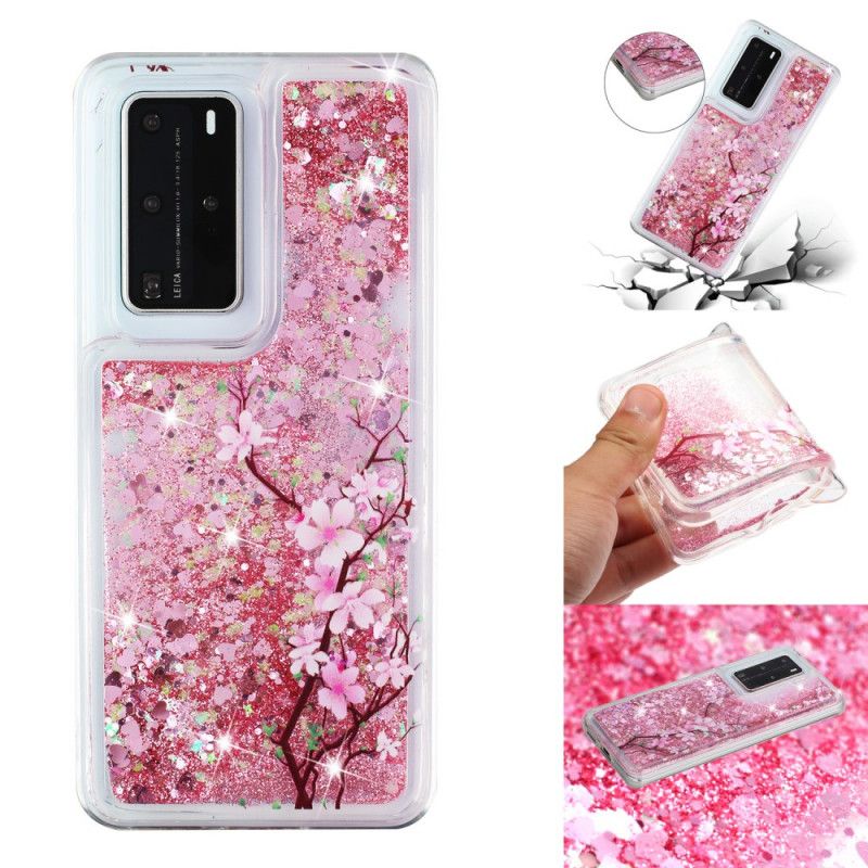 Cover Huawei P40 Pro Glitter Træ