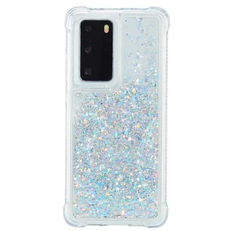 Cover Huawei P40 Pro Magenta Lystglitter