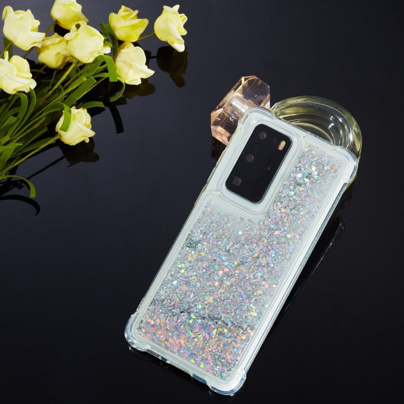 Cover Huawei P40 Pro Magenta Lystglitter