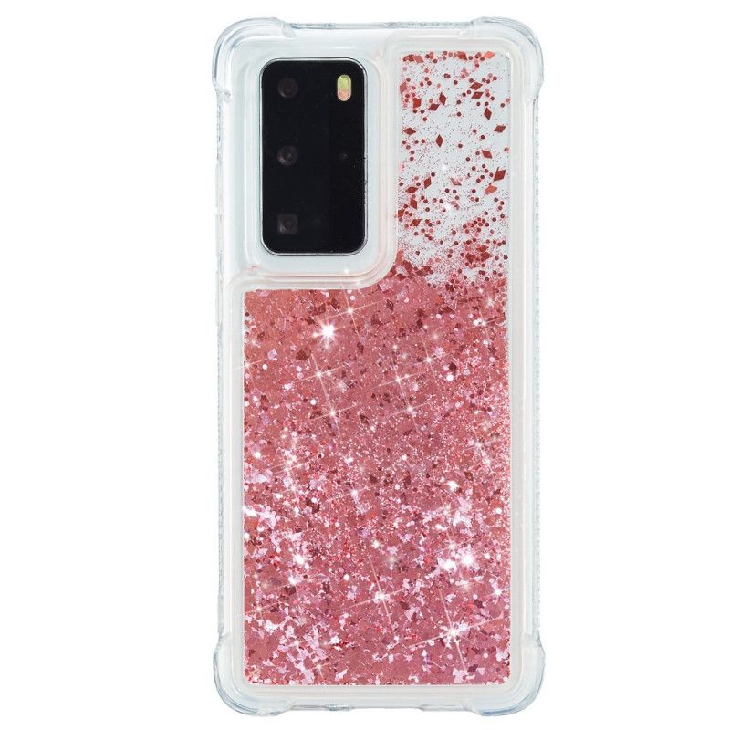 Cover Huawei P40 Pro Magenta Lystglitter