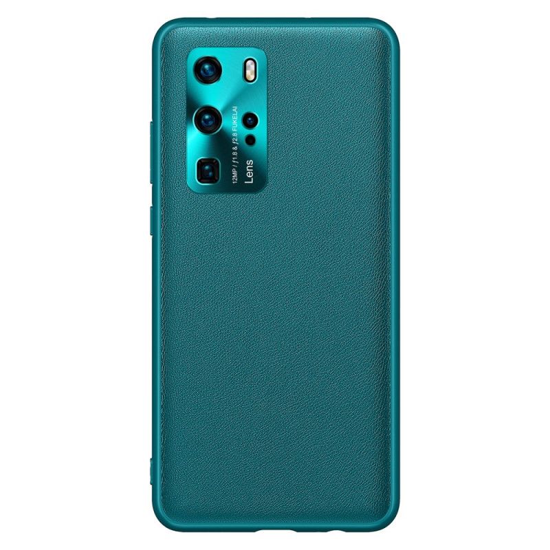 Cover Huawei P40 Pro Sort Farve Læder Stil