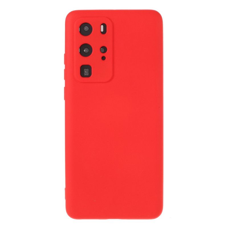 Cover Huawei P40 Pro Sort Flydende Silikone På X-Niveau