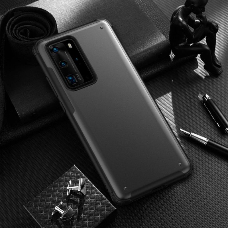 Cover Huawei P40 Pro Sort Frostet Hybrid