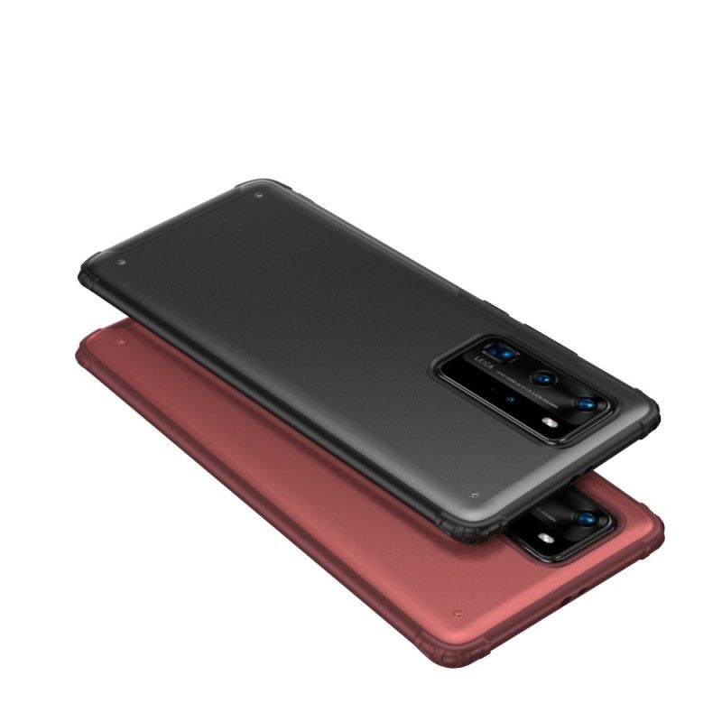 Cover Huawei P40 Pro Sort Frostet Hybrid