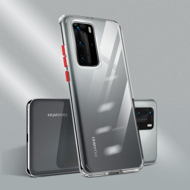 Cover Huawei P40 Pro Sort Gennemsigtige Farvede Knapper