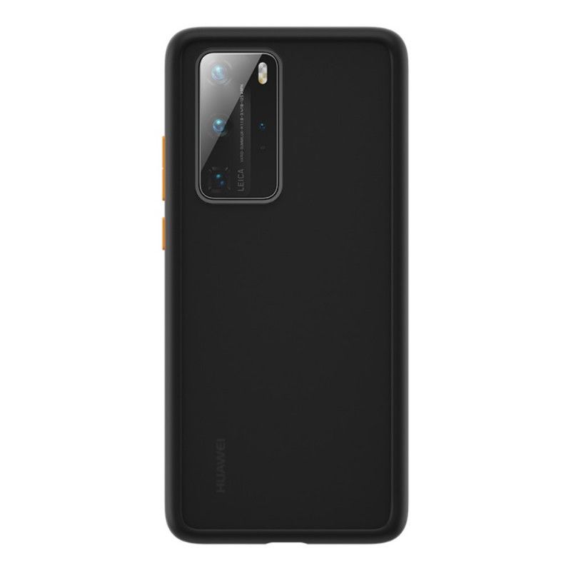 Cover Huawei P40 Pro Sort Gennemsigtige Farvede Konturbænke Original