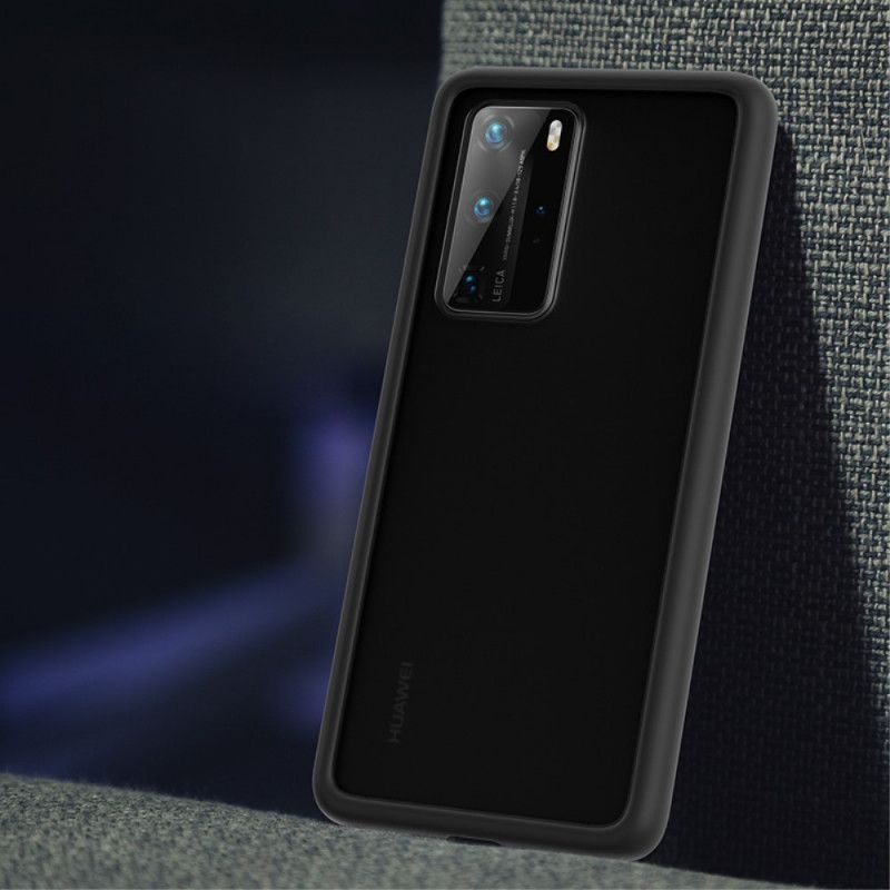 Cover Huawei P40 Pro Sort Gennemsigtige Farvede Konturbænke Original