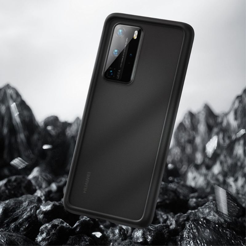 Cover Huawei P40 Pro Sort Gennemsigtige Farvede Konturbænke Original