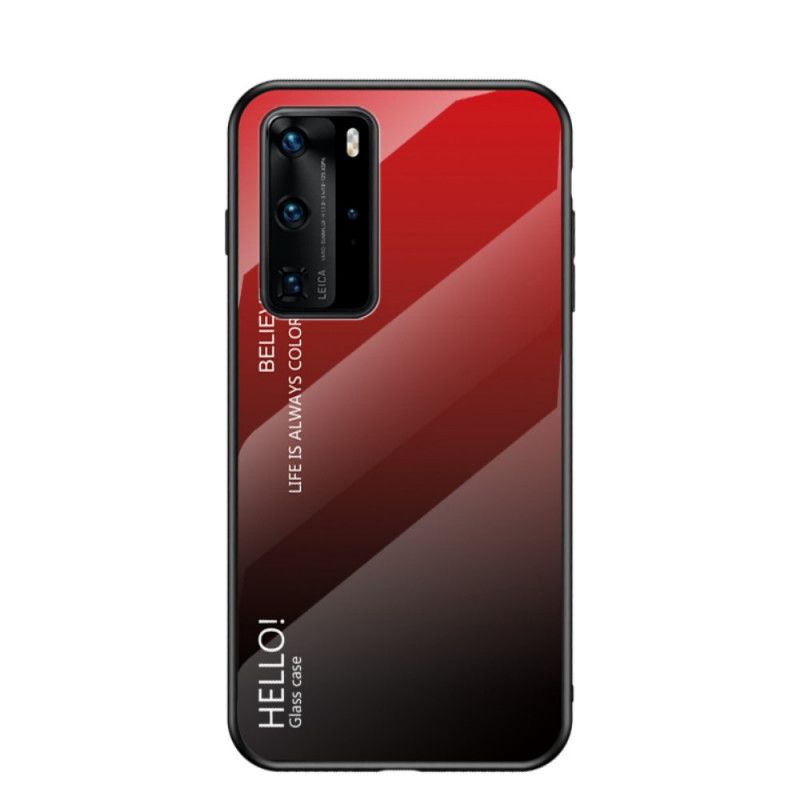 Cover Huawei P40 Pro Sort Hej Hærdet Glas Original