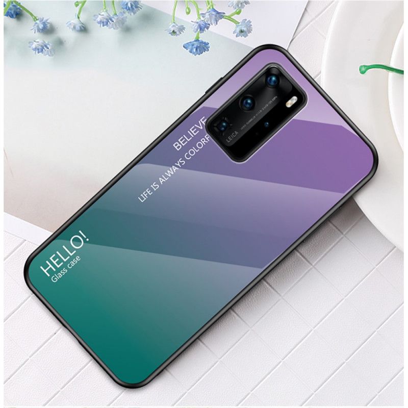 Cover Huawei P40 Pro Sort Hej Hærdet Glas Original