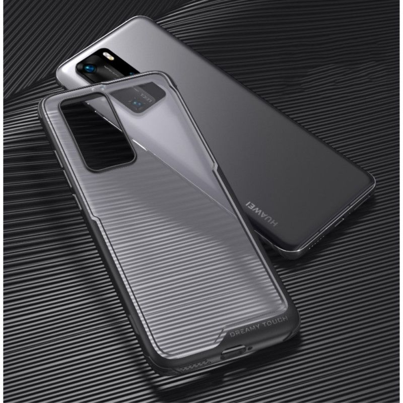 Cover Huawei P40 Pro Sort Hybrid Leeu Skrå Kanter