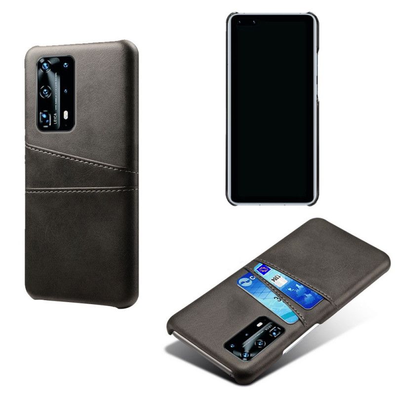 Cover Huawei P40 Pro Sort Kortholder