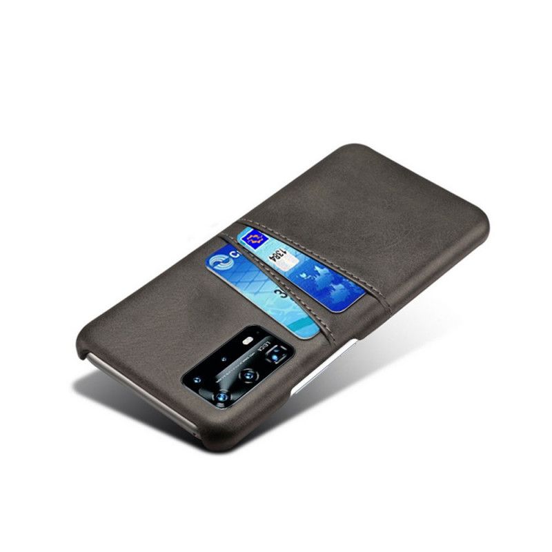 Cover Huawei P40 Pro Sort Kortholder