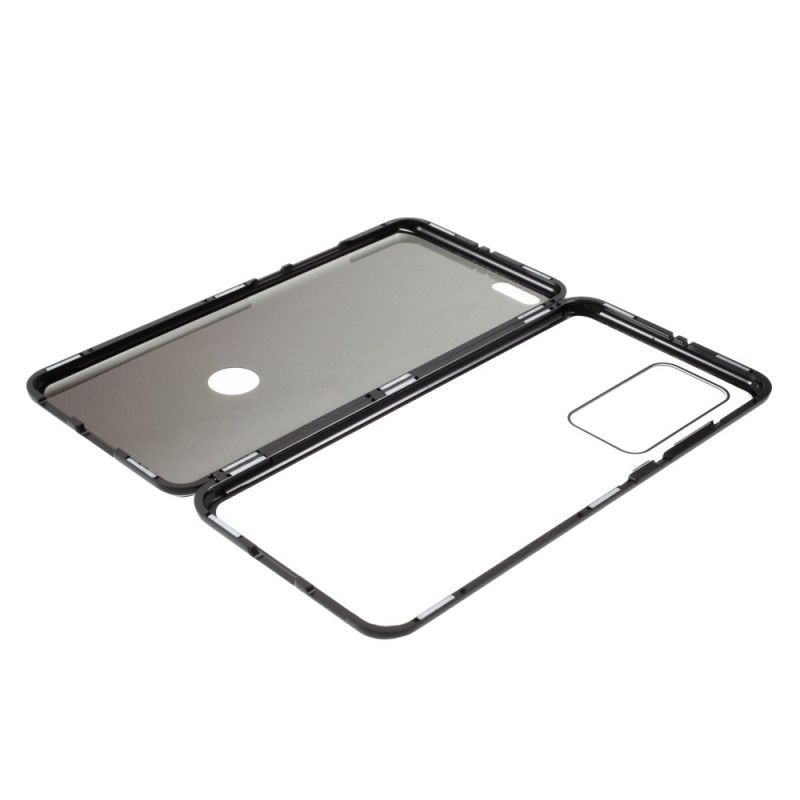 Cover Huawei P40 Pro Sort Metalkanter Og Dobbelt Hærdet Glas