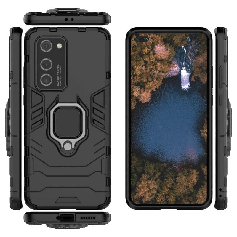 Cover Huawei P40 Pro Sort Mobilcover Resistent Ring