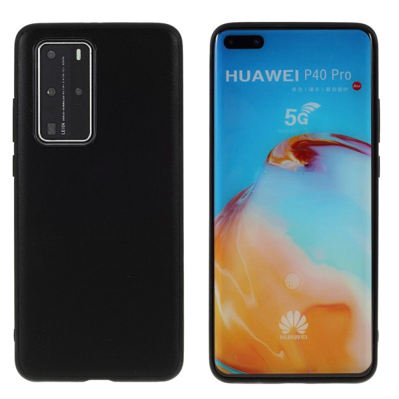 Cover Huawei P40 Pro Sort Mobilcover X-Niveau Læderstil