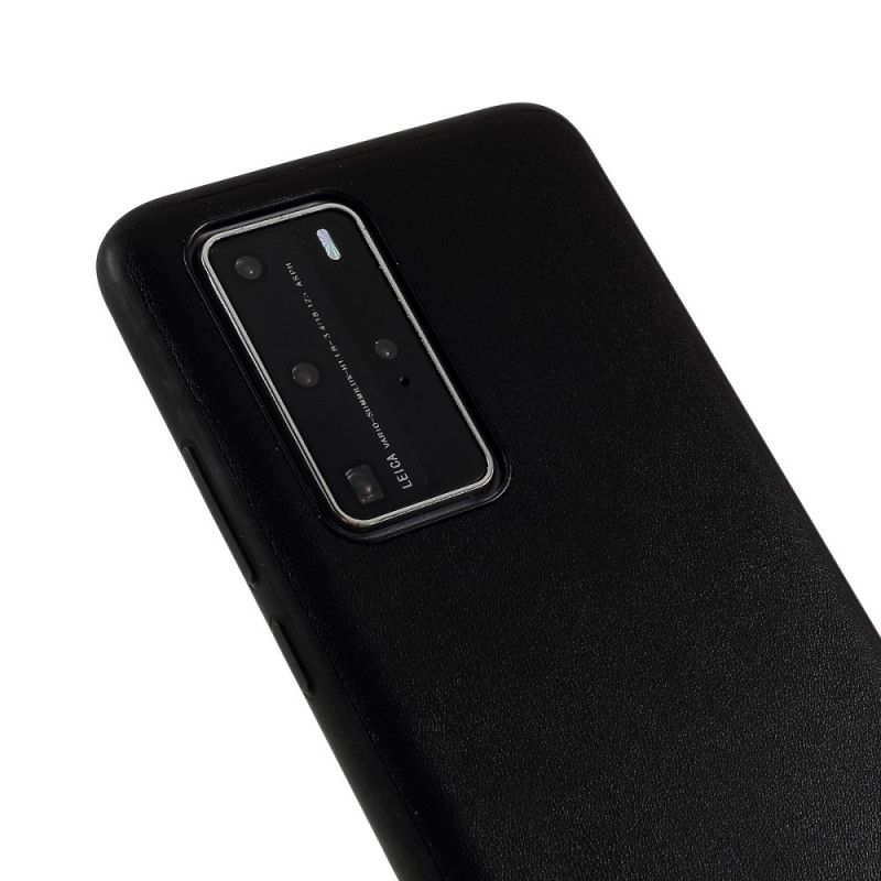 Cover Huawei P40 Pro Sort Mobilcover X-Niveau Læderstil