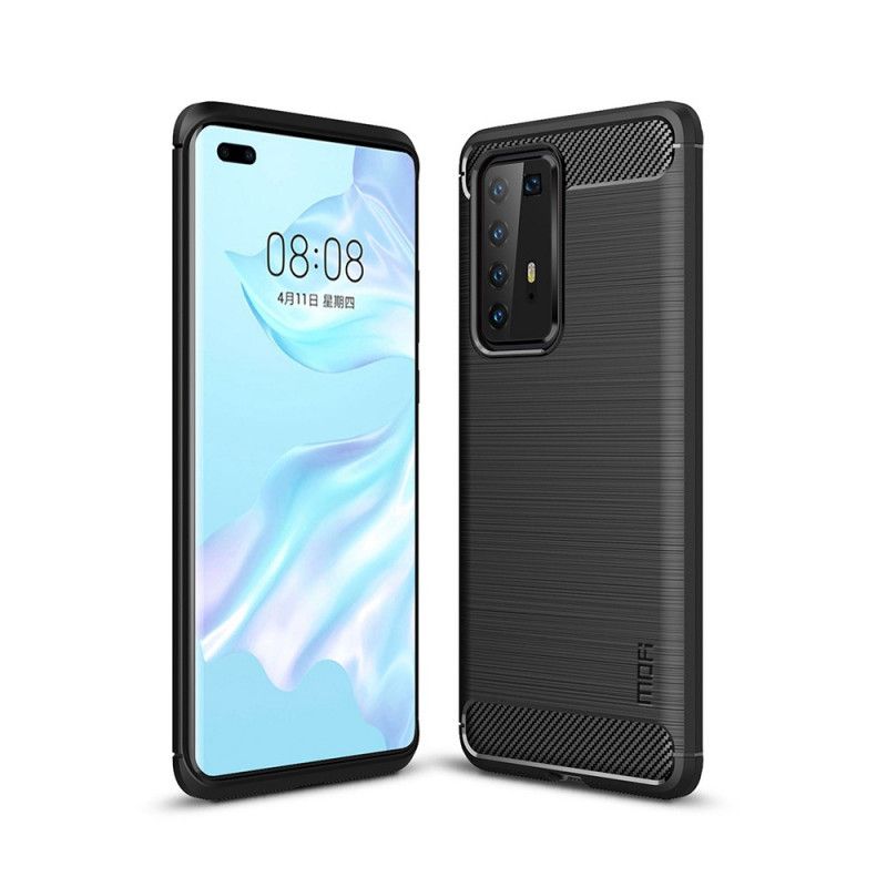 Cover Huawei P40 Pro Sort Mofi Børstet Kulfiber