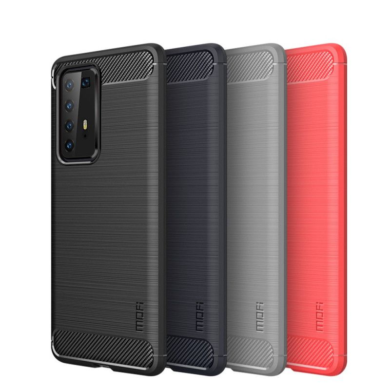 Cover Huawei P40 Pro Sort Mofi Børstet Kulfiber