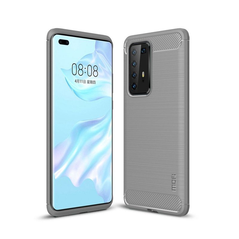 Cover Huawei P40 Pro Sort Mofi Børstet Kulfiber