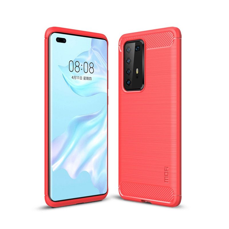 Cover Huawei P40 Pro Sort Mofi Børstet Kulfiber