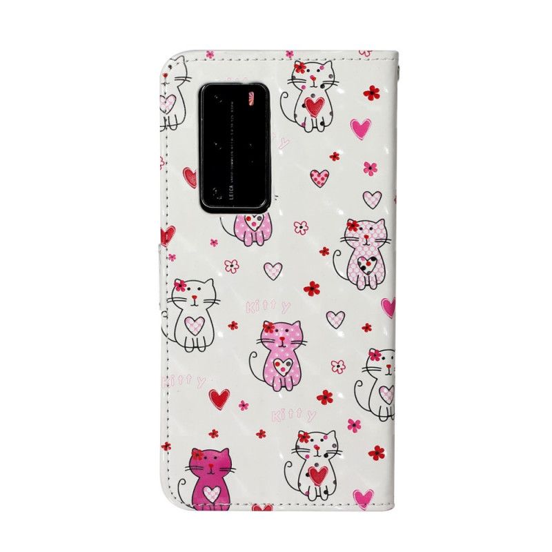 Flip Cover Huawei P40 Pro Lette Pletkatte