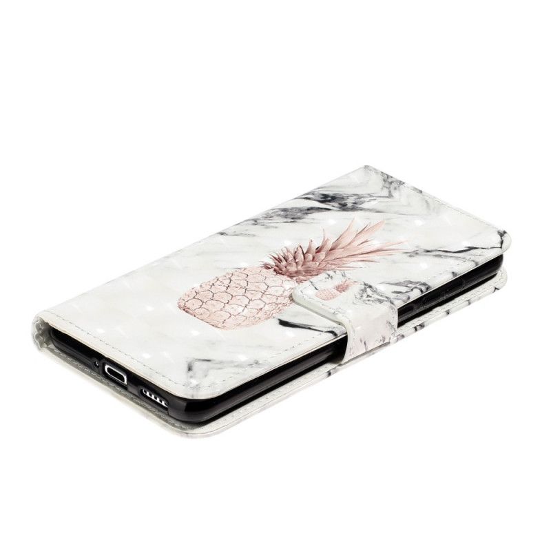 Flip Cover Huawei P40 Pro Mobilcover Lysplet I Ananas